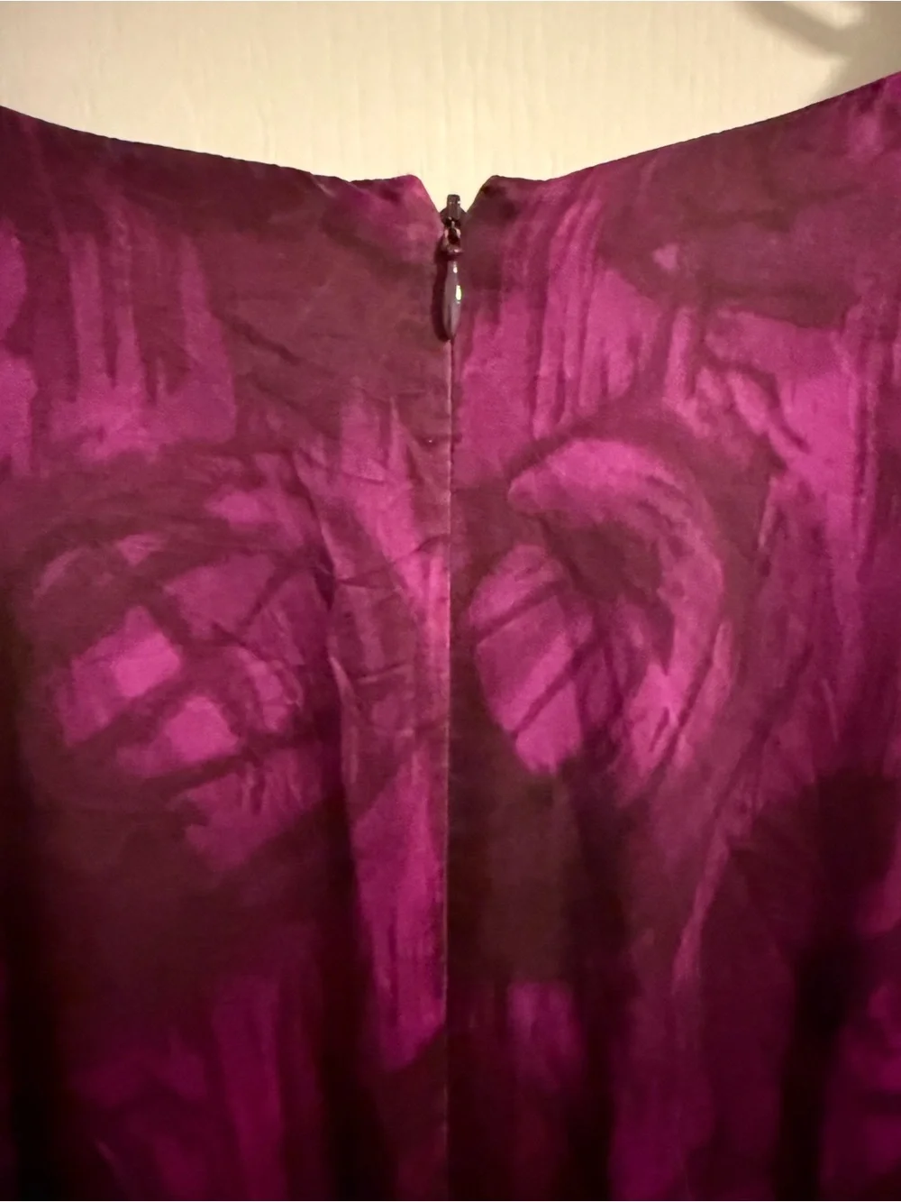 Banana Republic Plum V-Neck Short Sleeve Dress